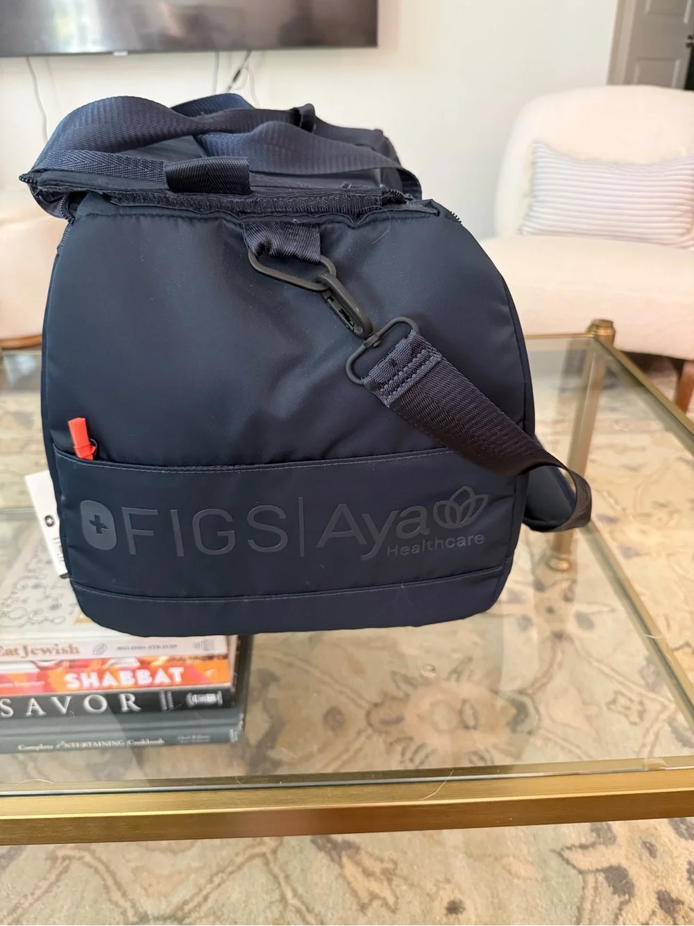 Navy FIGS/ AYA Travel Duffel Bag